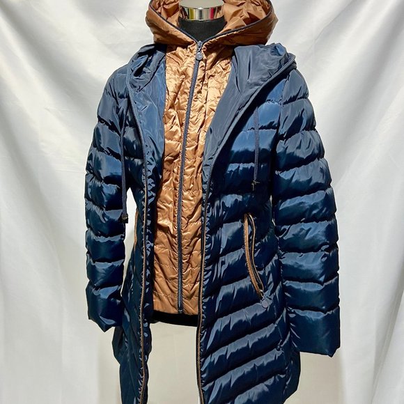 NEW Duck Down Flash Geo Super Warm Winter Coat & Puffer Jacket Plus Size - Picture 4 of 16